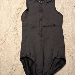 Kids Black One Piece Swimsuit
